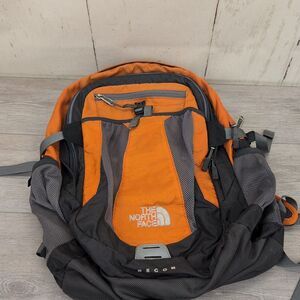 The North Face Recon Backpack Orange & Gray Hiking Camping Hunting Walking